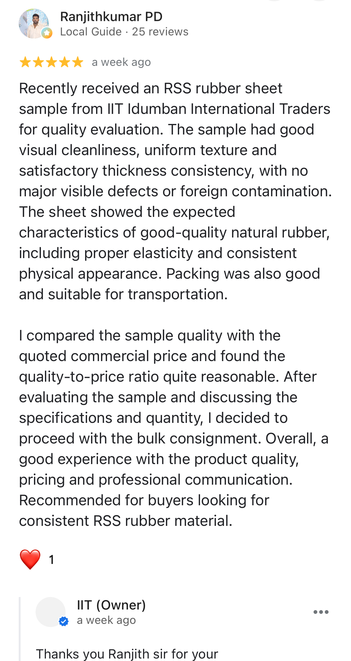 IIT customer feedback poster 1