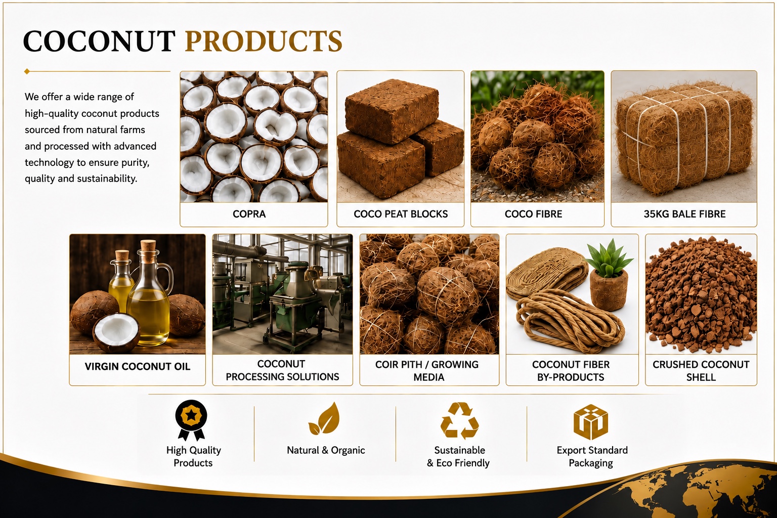Coconut products