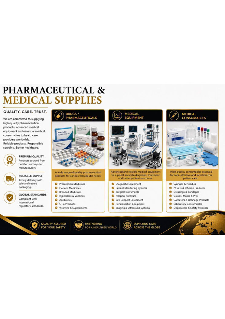 Pharmaceutical and medical supplies