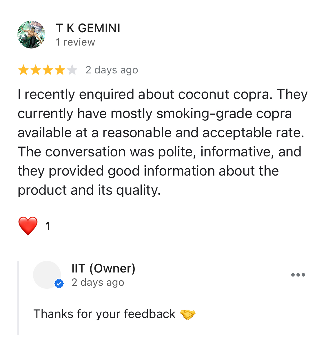 IIT customer feedback poster 12