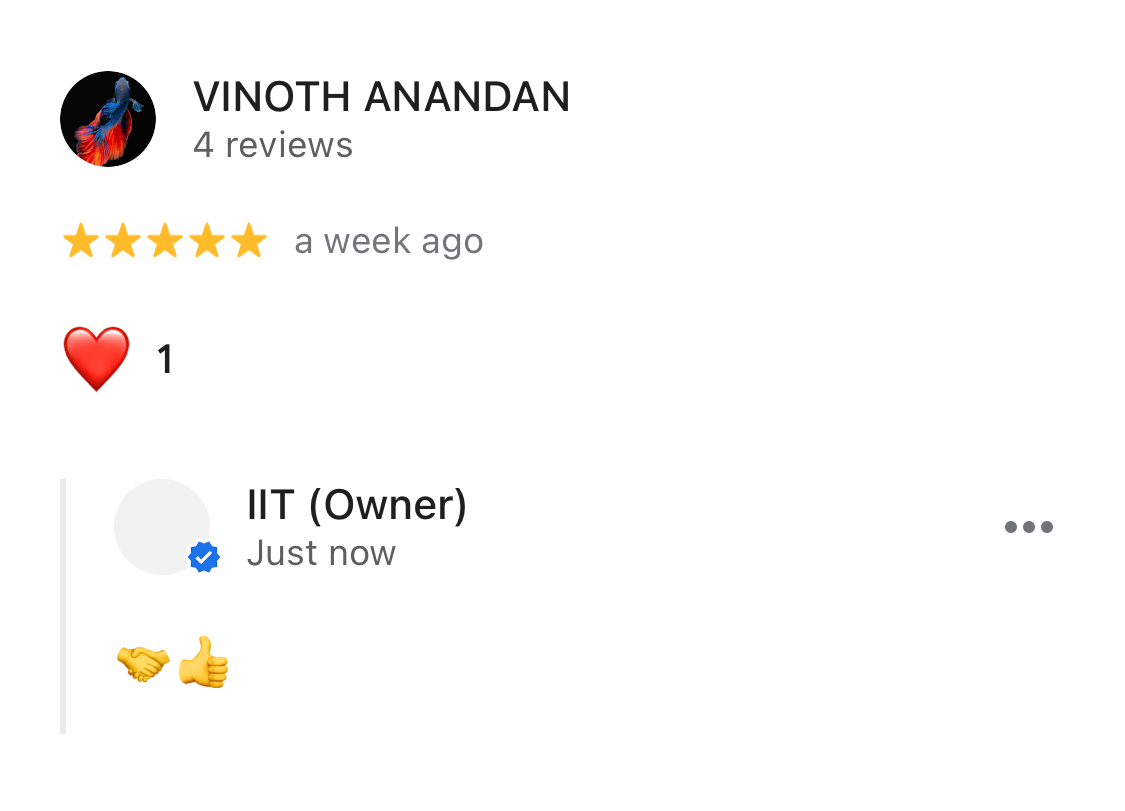 IIT customer feedback poster 9