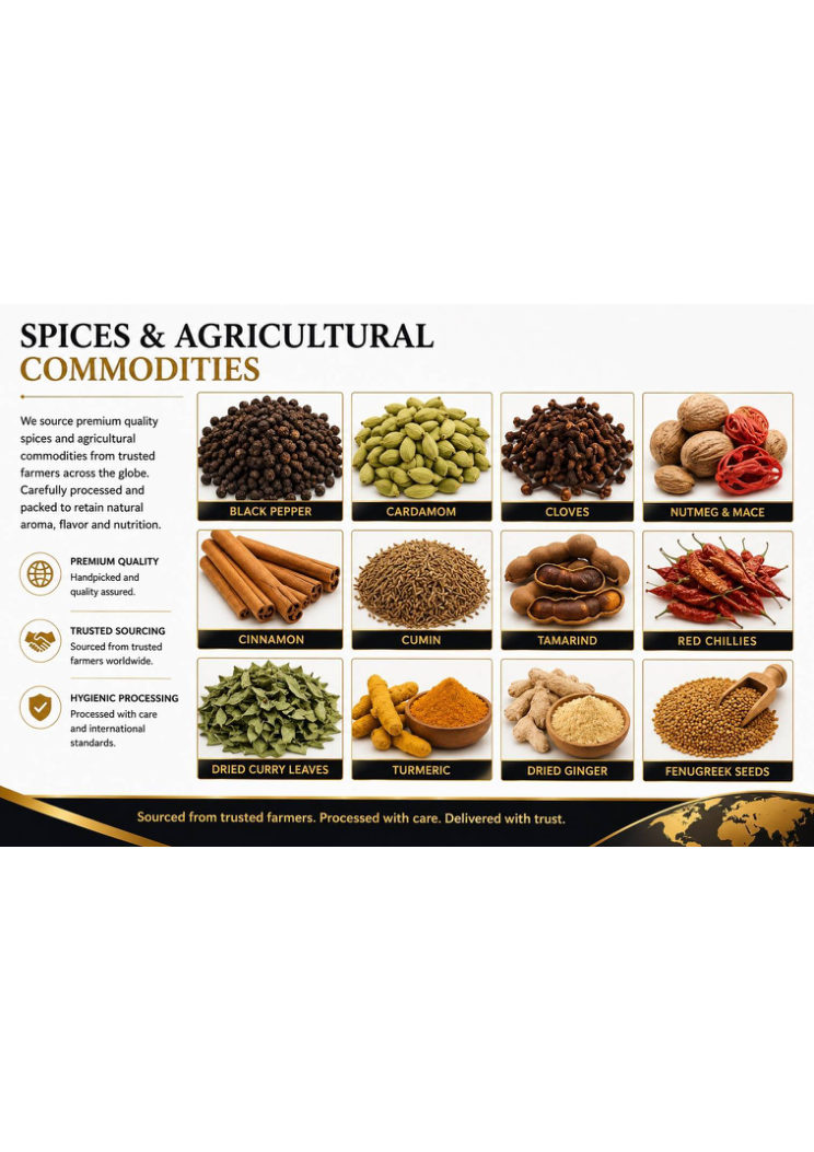 Spices and agricultural commodities
