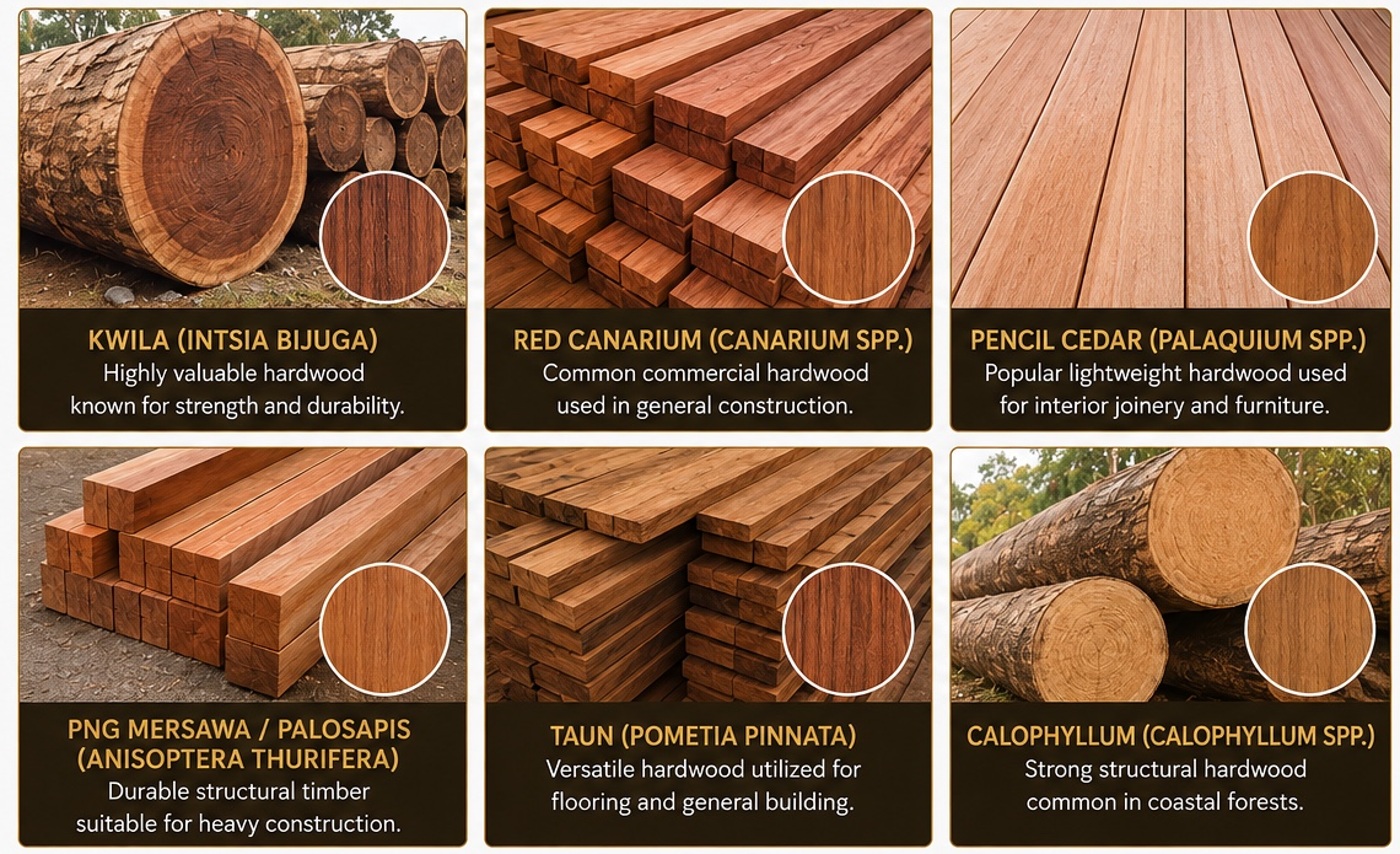 PNG native timber and hardwoods
